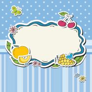Cute fruits frames