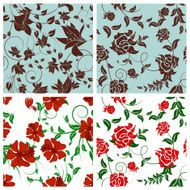 Seamless floral pattern set N6