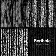 Set of Scribble Lines Patterns Hand Drawn in Pencil N2