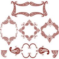 Mehndi Paisley Frames