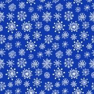 Doodle seamless snowflake background N2
