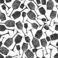 Winery theme seamless background Wine glasses pattern N2