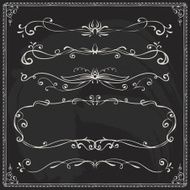 Hand-drawn line border set N76