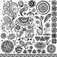 Tribal vintage ethnic pattern set N7