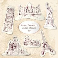World landmark stickers