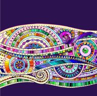 Background with geometric mosaic elements N15