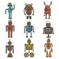 Hipster robot set