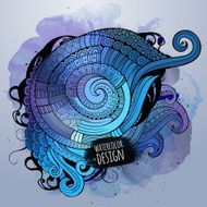 abstract decorative spiral design N2