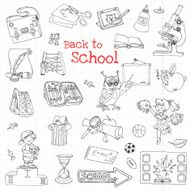 Back to School Doodles - Hand-Drawn Vector Illustration N3