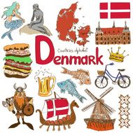Collection of Denmark icons N2
