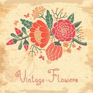 Vintage flowers Cute flower for design N3