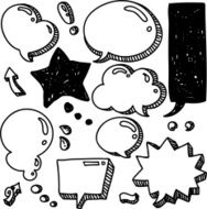 Doodle Speech Bubbles N5