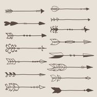 Hand Drawn Arrows Clip Art Vector N2