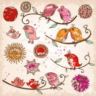 Spring doodle hand-drawn illustration N2