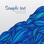Abstract hand-drawn waves background N24