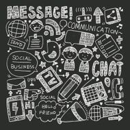 doodle communication background N98