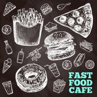 Fast Food Chalkboard N2