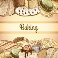 Baking pastry poster