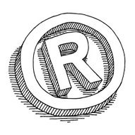 Registered Symbol Drawing