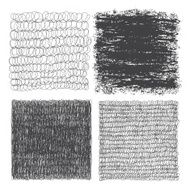 Vector set of hand drawn squares N2