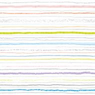 Vector of colored hand-drawn lines against white