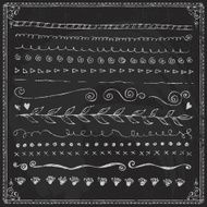 Hand-drawn line border set N77
