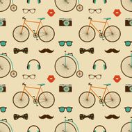 Hipster Colorful Seamless Pattern N3