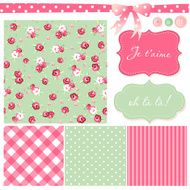 Vintage Rose Pattern frames N4