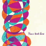 Colorful vintage vector pattern N4