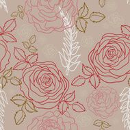 Seamless background - Roses N2