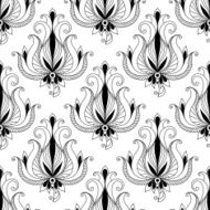 Beautiful floral arabesque seamless pattern
