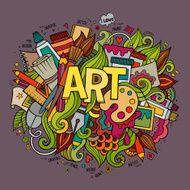Art hand lettering and doodles elements N11