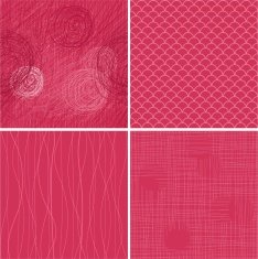 Set of four seamless patterns N3