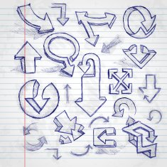 Set Of Hand Drawn Doodle Arrows N9