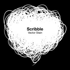 Scribble white bubble N3