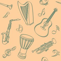 Musical Seamless Background N5