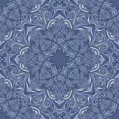 Vector seamless frosty pattern Abstract ornate background
