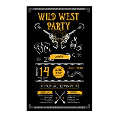 Invitation wild west party N2