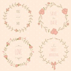 Set of wedding wreaths N2