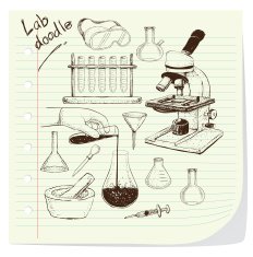 Laboratory Equipment Doodle N3