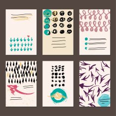 set of colorful frames
