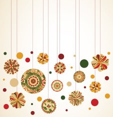 Retro Christmas Ornaments N31