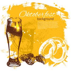 Oktoberfest vintage background N9