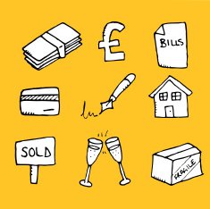 Buying a home icons