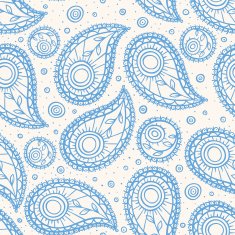 blue paisley
