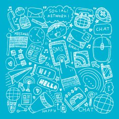 doodle communication background N91