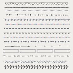 Hand drawn design borders N7