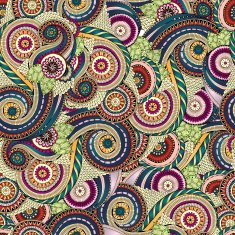 Seamless flower retro background in vector N6