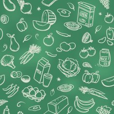 Seamless healthy food background