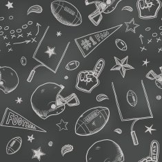 Seamless American football background